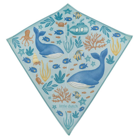 blå drage med motiver fra havet