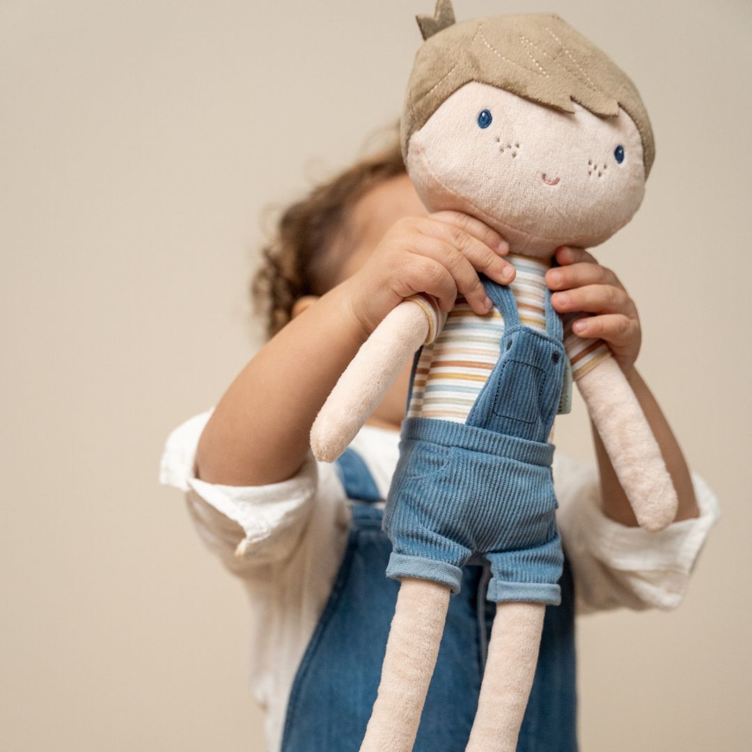 Dukke, Jim 50 cm her holdt af tumling klar til kram og leg.