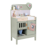 Dyrlægeklinik i træ fra Little Dutch med udstyr til leg, perfekt til at pleje tøjdyr og bamser.