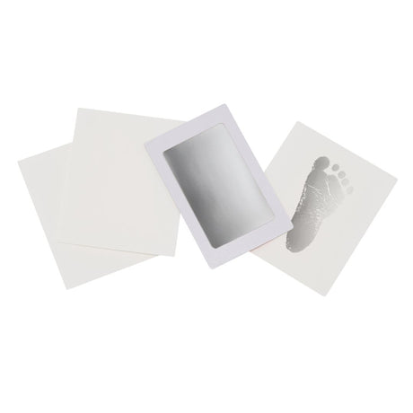 hånd og fodaftrykssæt i sølv til første minder med baby, set hos Nordic Simply