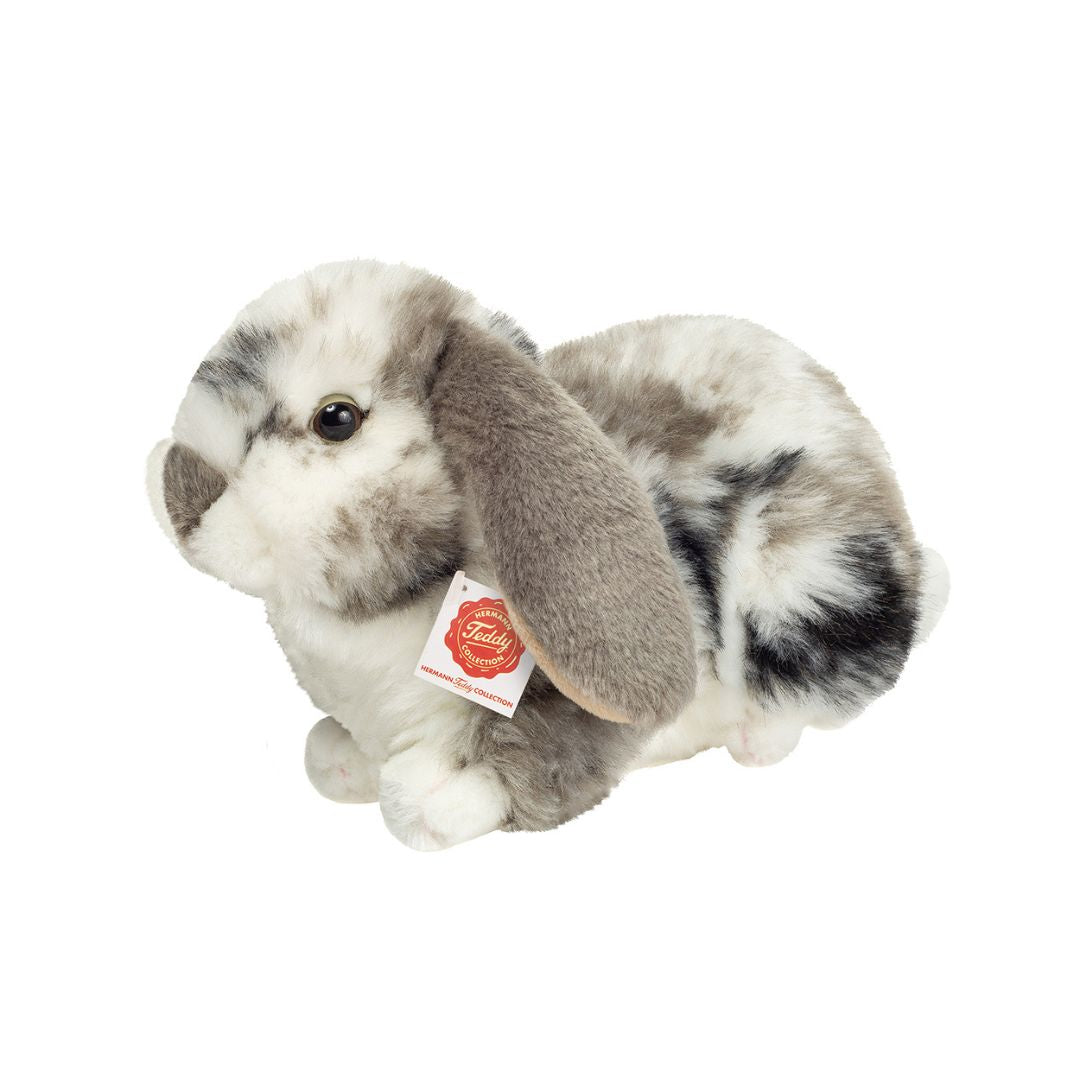 Kanin bamse dværgvædder grå, 23 cm - sød og blød legetøjskanin fra Teddy Hermann.