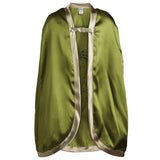 Grøn kappe med drage. Flot skinnende dragekappe til barn, fås hos Nordic Simply