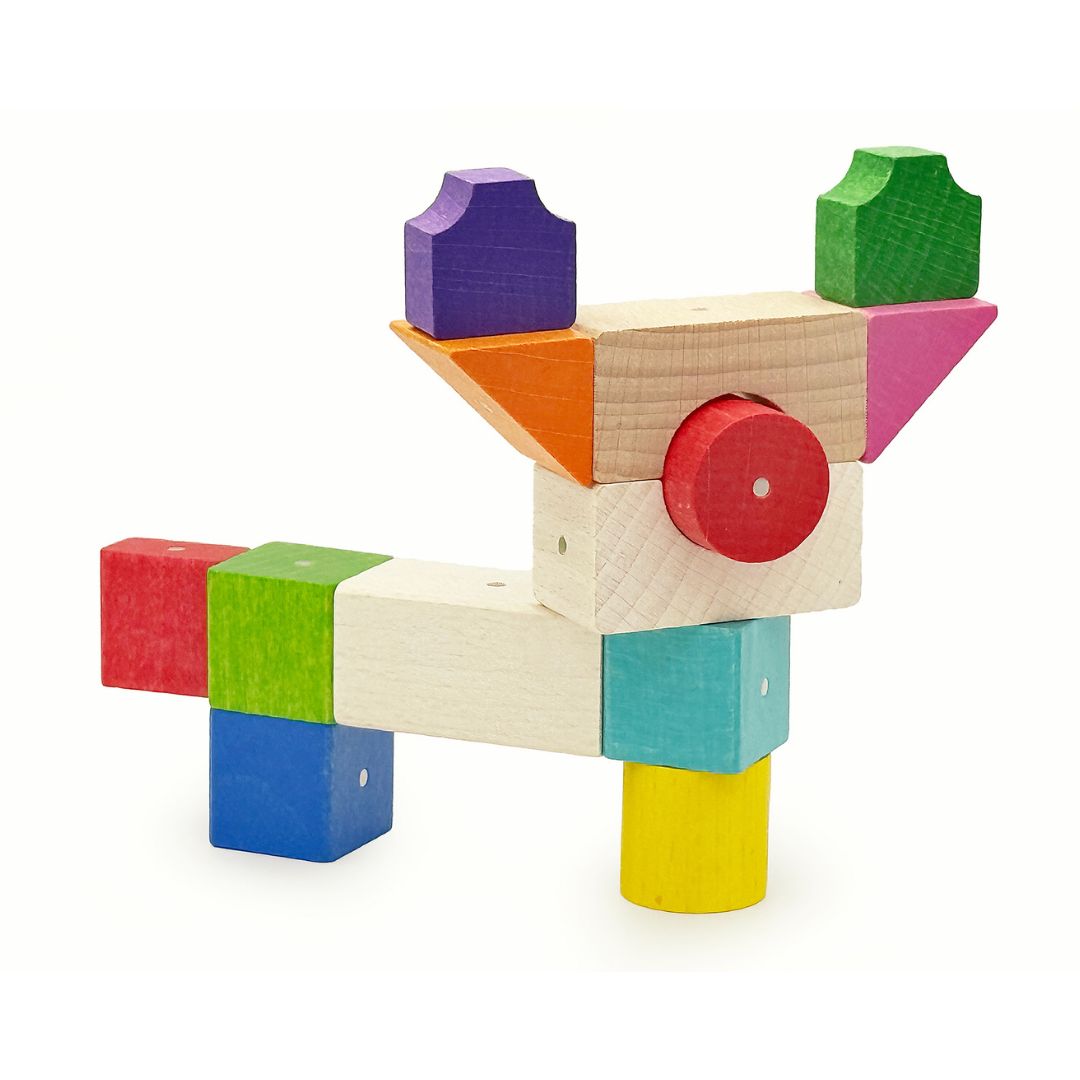 Byggeklodser magnetiske Mellem 50 stk