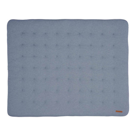 Blåt legetæppe til baby | Øko-tex®. Blødt og komfortabelt legetæppe i farven Denim Blue, fra Little Dutch, perfekt til dit babyværelse.
