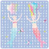 Magnetisk spil 4 i 1 | Fantasi - sjovt ordsøgning med havfruer på farverig baggrund.