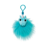 Nøglering med pelsdyr i klare farver, enhjørning design, til at sætte på skoletasken.