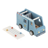 Politibil med træfigurer og hund - robust politibil i træ fra Little Dutch, perfekt til rolleleg