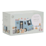 Politibil med træfigurer og hund i flot emballage fra Little Dutch