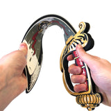 legesabel i skum pirat, her vist bukket, flot piratsabel til barn - udklædning og rolleleg til hverdag og fest