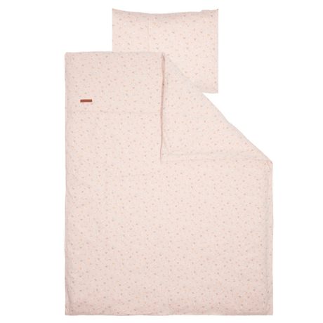 rosa baby sengesæt med pink blomster fra little dutch hos nordicsimply