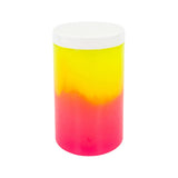 Bøtte med tofarvet slim neon slim, fra Tuban, gul og pink.