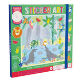 Sticker-art bog | Jungle - Farverig bog med klistermærker og søde jungle motiver, perfekt til kreativ leg.