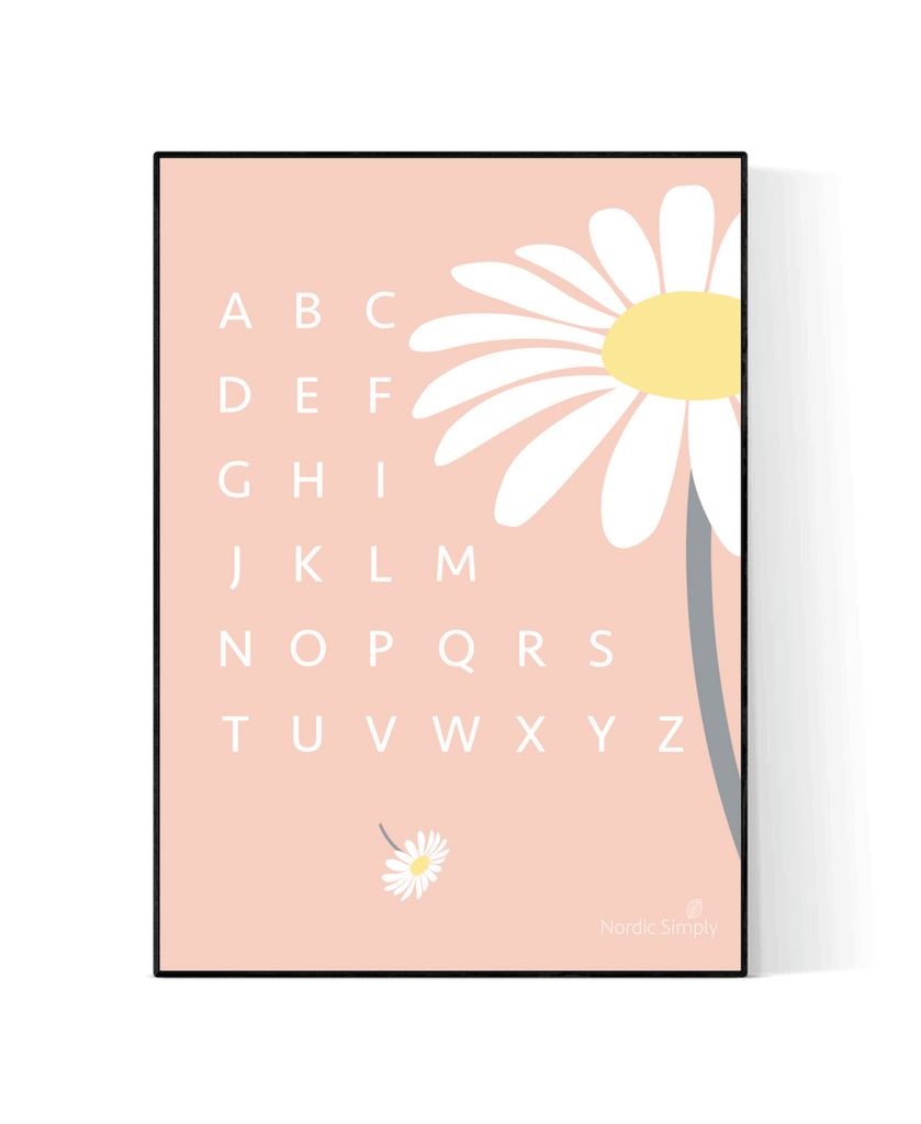 Alfabetplakat-engelsk-ABC-bellis-nordicsimply