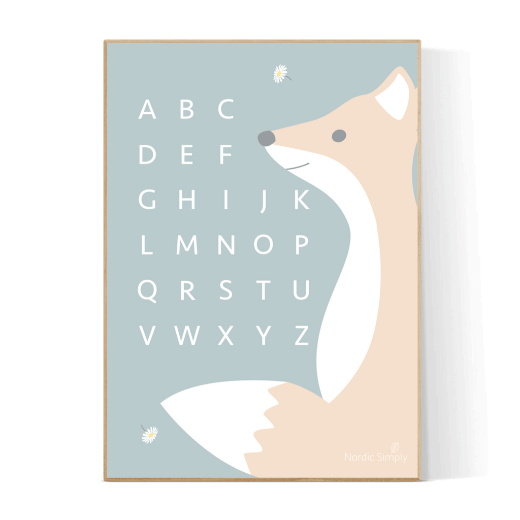 Alfabetplakat-engelsk-ABC-rav-nordicsimply