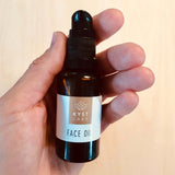 face oil ansigtsolie i lille flaske dansk hudpleje fra kyst care hos nordicsimply