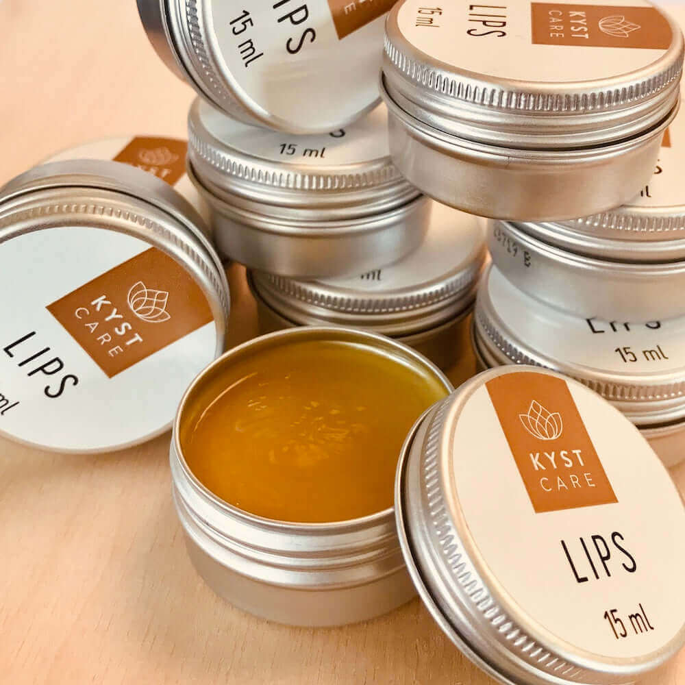 lips neutral læbebalsam i lille bøtte dansk hudpleje fra kyst care hos nordicsimply