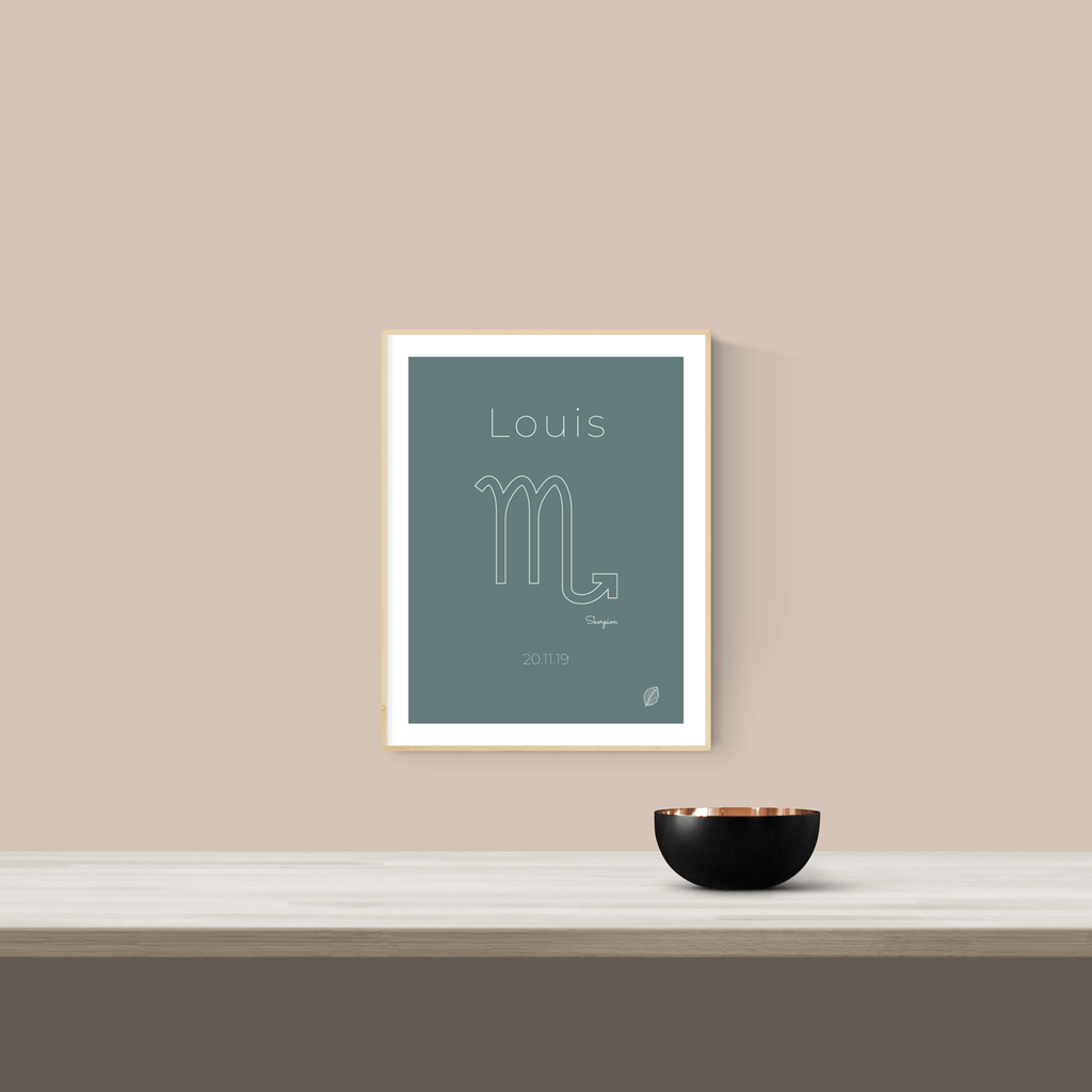 Stjernetegn-plakat-skorpion-petroleum-lille-nordicsimply