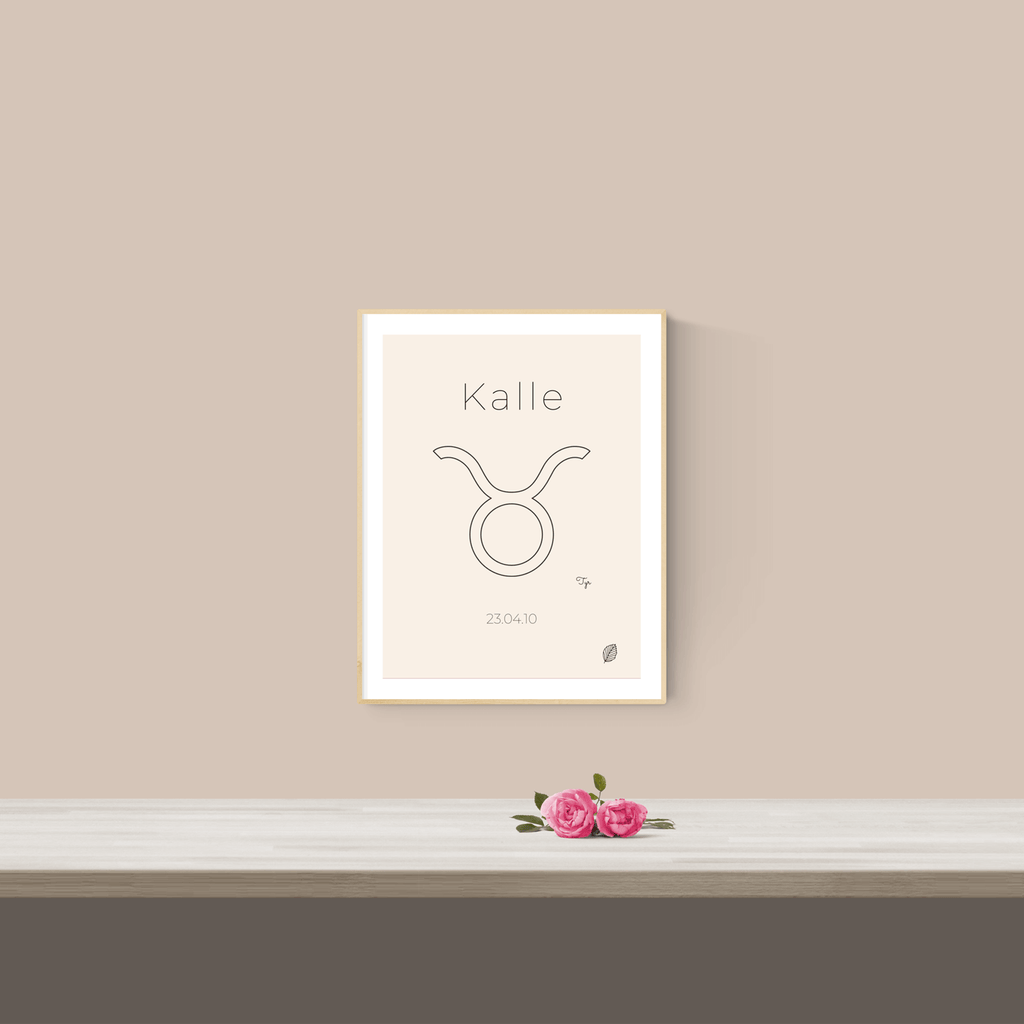 Stjernetegn-plakat-tyr-offwhite-lille-nordicsimply