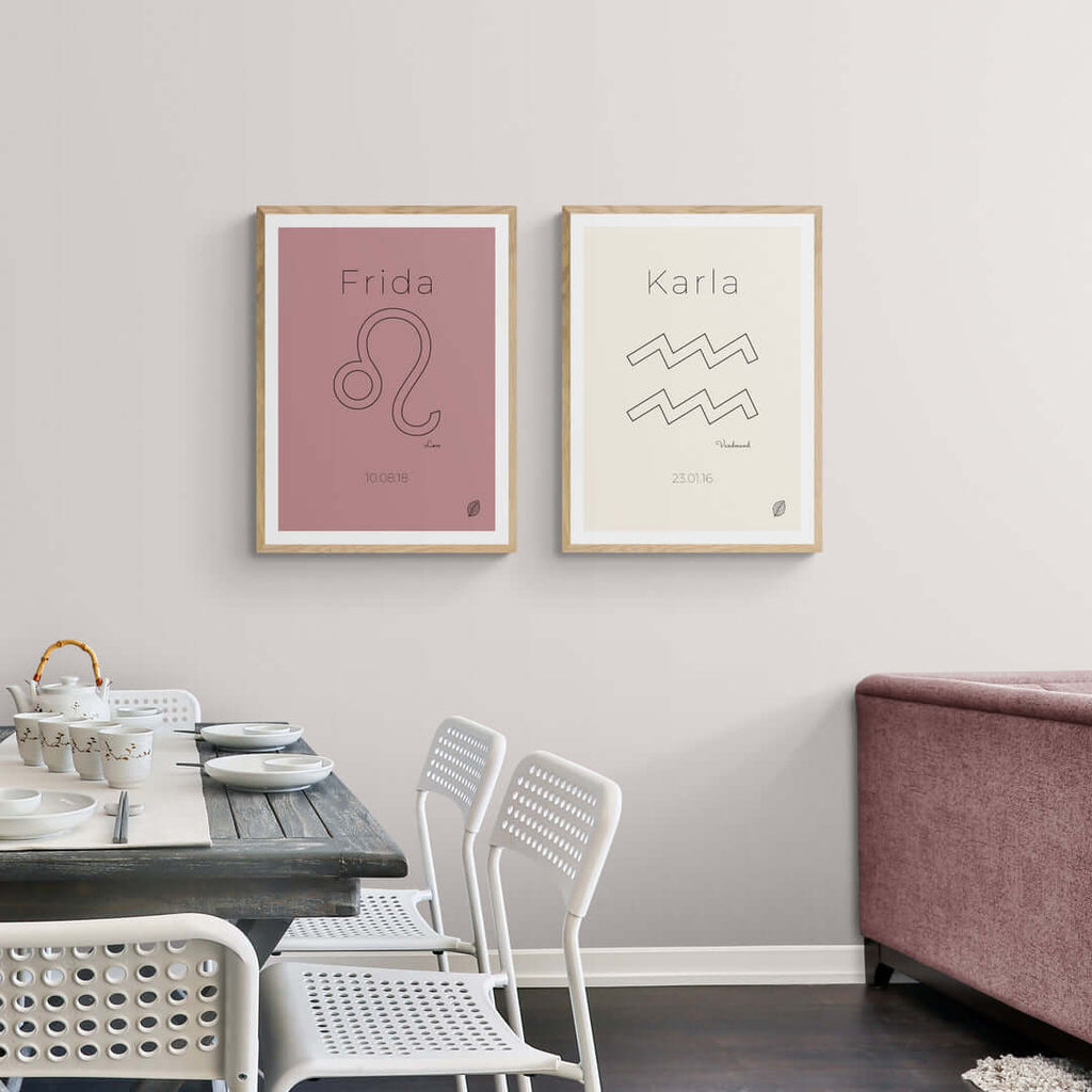 Stjernetegn-plakat-vandmand-stor-nordicsimply