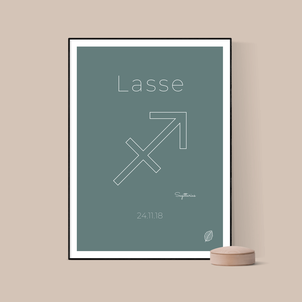 Sagittarius-zodiac-plakat-stjernetegn-nordicsimply
